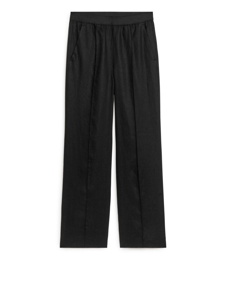 Linen Trousers - Black | ARKET (US&UK)