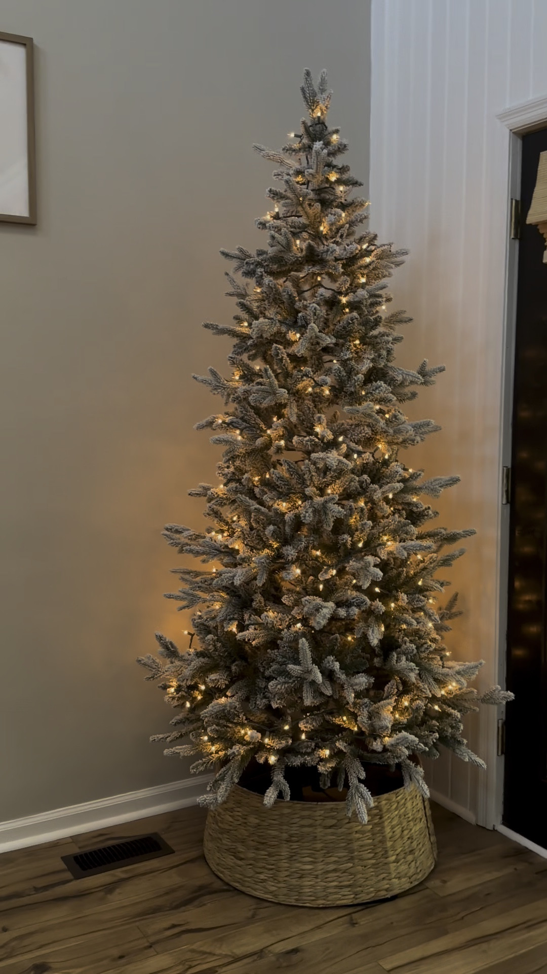 Tree too short? Try this DIY fix! I was so excited when @raising.tiny.disciples shared this the other week and had to try it. We still have to decorate but a little lift goes a long way!🎄
 
I was so grateful when I partnered with @kingofchristmas last season and was gifted their gorgeous 6.5’ Queen Flocked Slim tree. It was a little short for our ceilings then but we moved this summer and our ceilings are even taller now. A new Christmas tree isn’t a top priority this year so I gave this little DIY hack a try and it makes such a difference! 
 
 
#christmas #christmastree #christmasdecor #kingofchristmas #diychristmas Christmas Decor Holiday Decor Toddler Mom Christian Mom Boy Mama Relatable Content Mom Life Real Life

#LTKHoliday #LTKHome #LTKSeasonal
