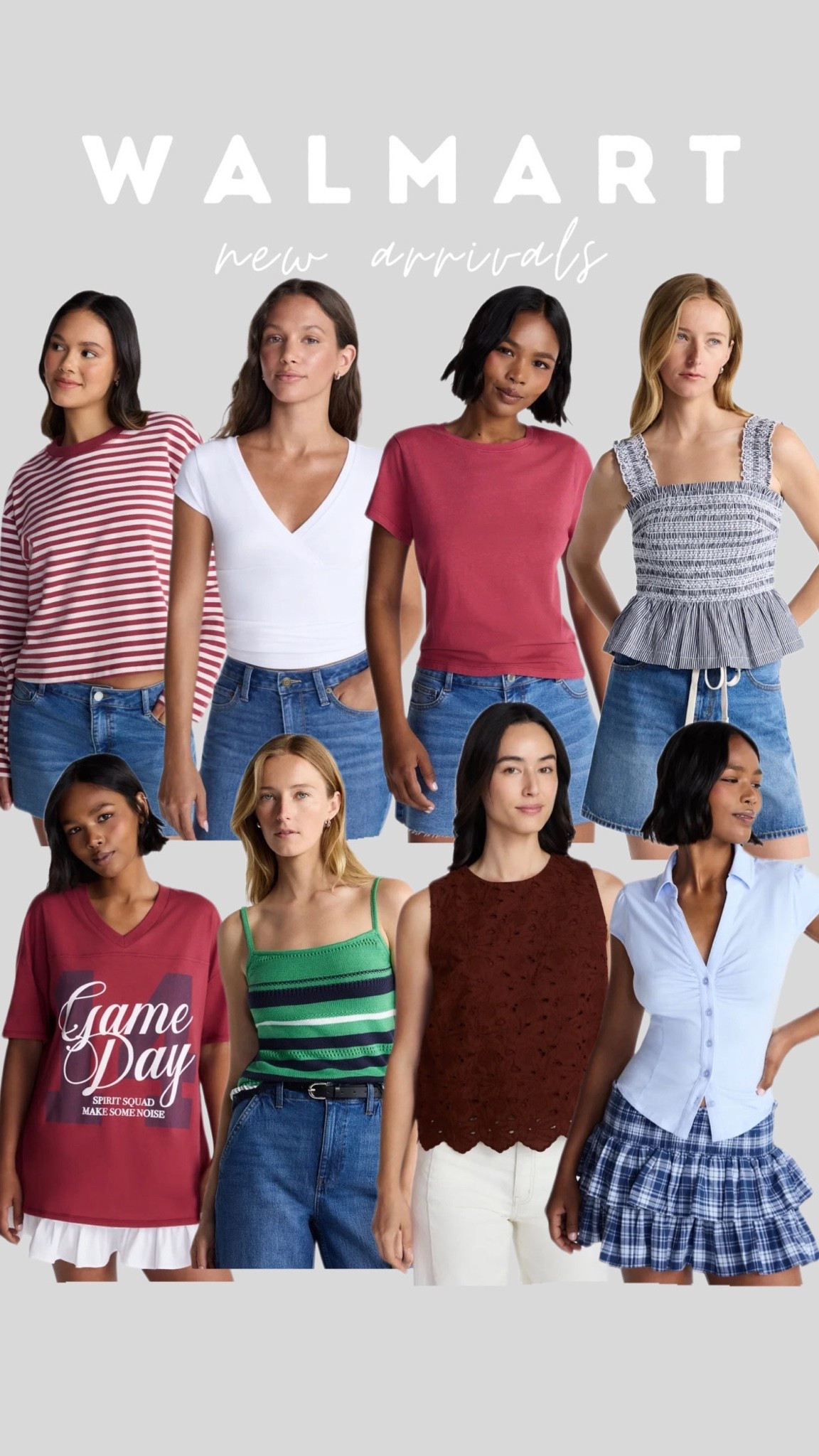 Walmart’s new arrivals are looking so good right now 🤍 From elevated basics and cute graphic tees to easy summer tops and denim you’ll actually wear on repeat. Affordable finds that look way more expensive than they are.

#LTKmomlife #LTKdayinmylife #LTKSaleAlert