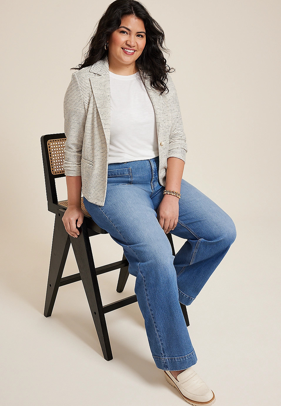 Plus Size 24/7 Kennedy Crew Neck Tee | Maurices