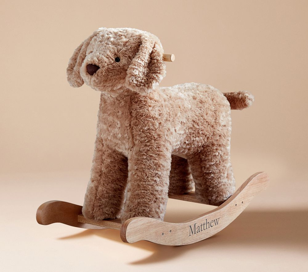 Kid Labradoodle Plush Rocker | Pottery Barn Kids