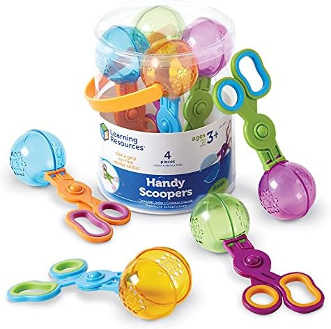 Learning Resources Handy Scoopers - 4 Pieces, Ages 3+ Toddler Learning Toys, Fine Motor and Senso... | Amazon (US)