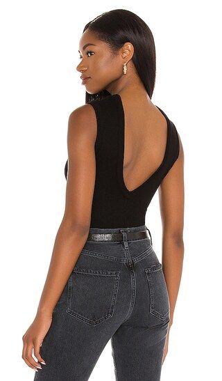 Sutton V Back Bodysuit in Black | Revolve Clothing (Global)