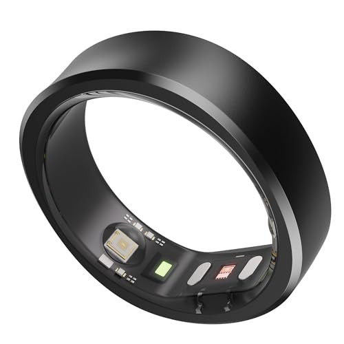 RingConn Gen 1, Smart Ring for Women/Men, No App Subscription, Size First with Sizing Kit, Smart Ring Health Tracker, 7-Day Battery Life, Fitness & Sleep Tracker for iOS & Android (Black, Size 11) | Amazon (US)