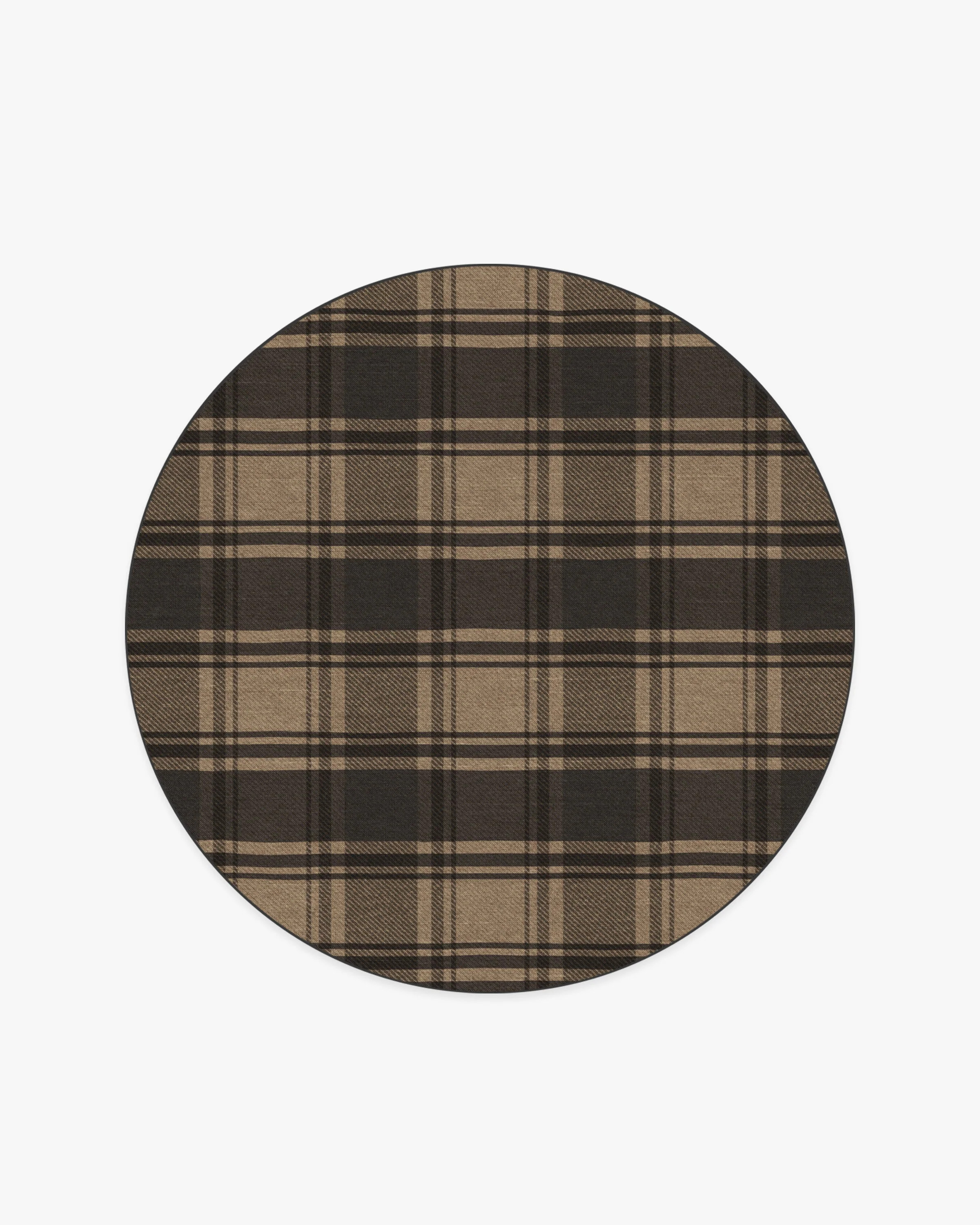 Easton Plaid Charcoal & Natural Flatwoven Rug | Ruggable