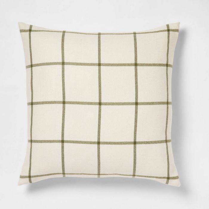 Windowpane Plaid Christmas Throw Pillow - Threshold™ | Target