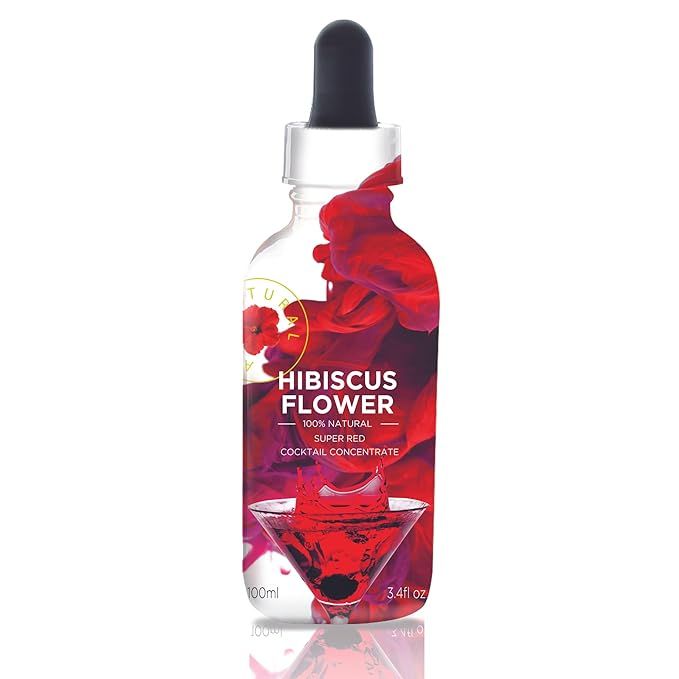 Wild Hibiscus Flower Company Hibiscus Flower All Natural Cocktail Concentrate, 3.4 Fluid Ounce Bo... | Amazon (US)