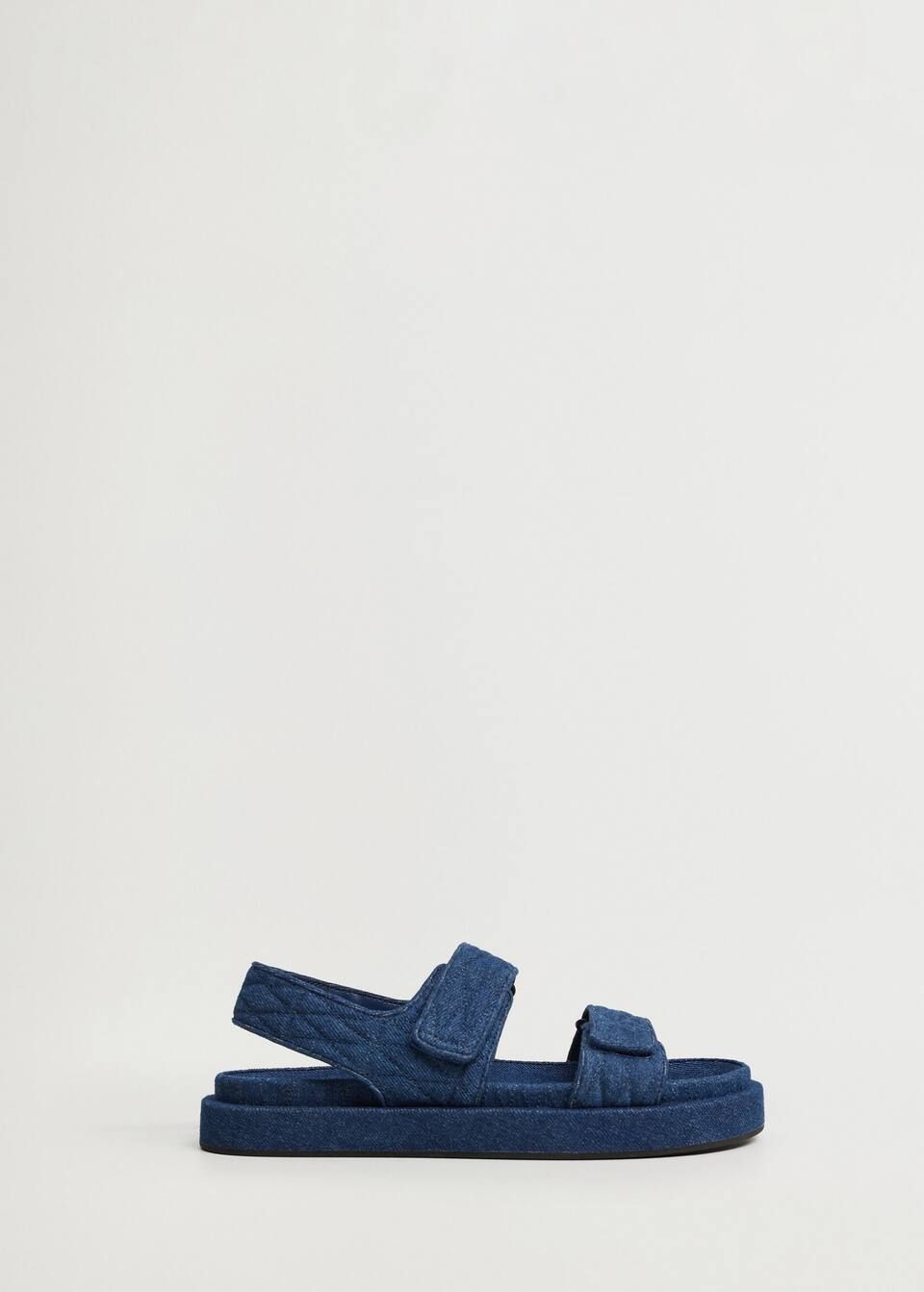 Denim cotton sandals | MANGO (US)