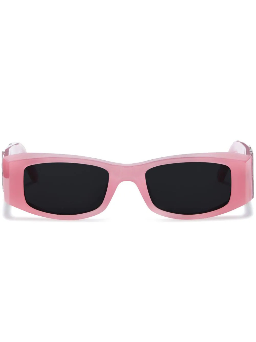 Palm Angels Eyewear Angel rectangle-frame sunglasses - Pink | Farfetch Global