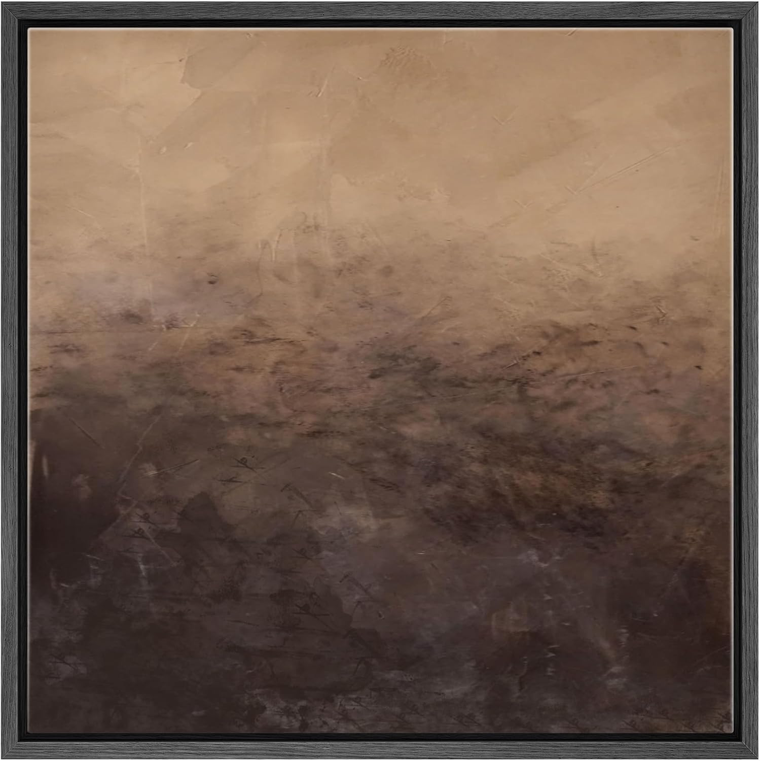 SIGNWIN Framed Canvas Print Wall Art Moody Brown Abstract Landscape Illustrations Modern Art Deco... | Amazon (US)