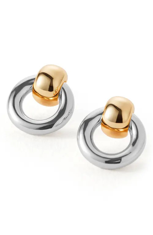 JENNY BIRD Faye Mini Puffy Knocker Earrings in High Polish Silver at Nordstrom | Nordstrom