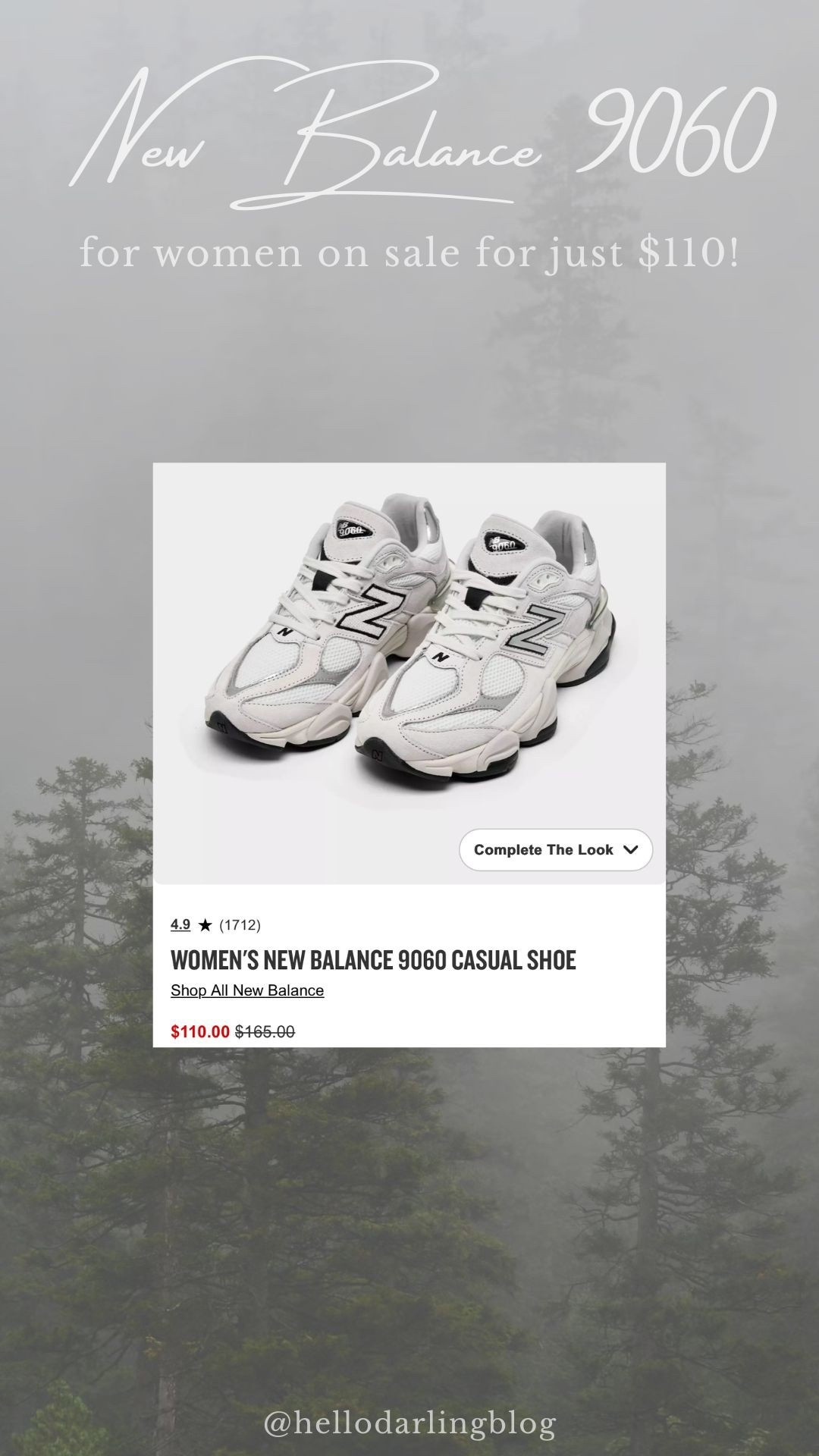 The New Balance 9060 is finally on sale — only $110 today!
This is one of the comfiest “dad sneaker” styles and looks so chic with leggings, trousers, or jeans. Linking the exact pair + similar styles.
Keywords: New Balance 9060 women, everyday sneakers, mom sneakers, trending sneakers 2025, neutral casual shoe. #LTKCyberWeek 

#LTKGiftGuide #LTKHoliday