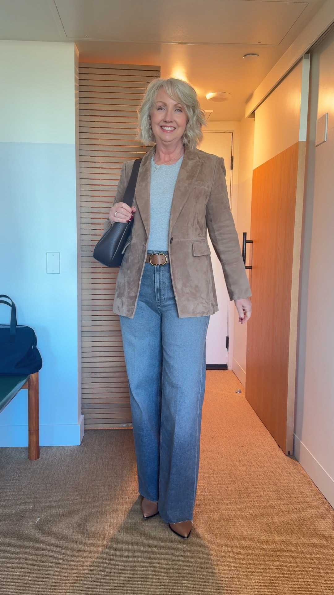 Work trip attire in California! This blazer made my outfit look stylish and classic. And if you are looking for the perfect Jean then these Paige jeans must be the ones  

#LTKTravel #LTKStyleTip #LTKTall