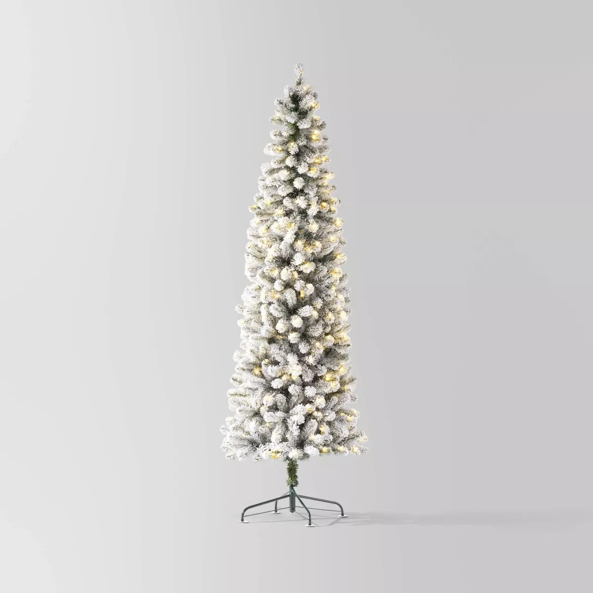 Pre-lit Flocked Full Alberta Spruce Artificial Christmas Tree Warm White LED Lights - Wondershop... | Target