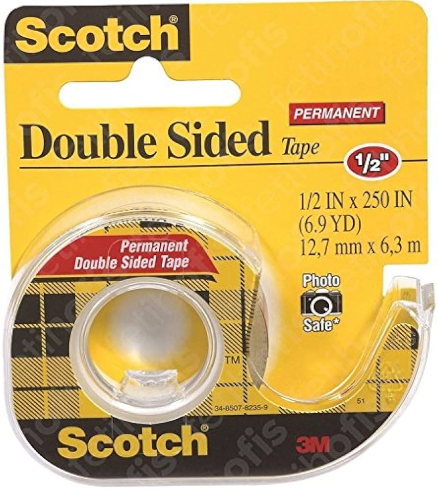 3M 136 1/2" x 250" Scotch® Double Stick Tape | Amazon (US)