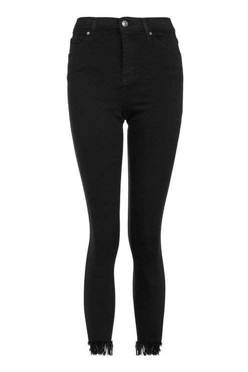 MOTO Fringe Hem Jamie Jeans | Topshop UK