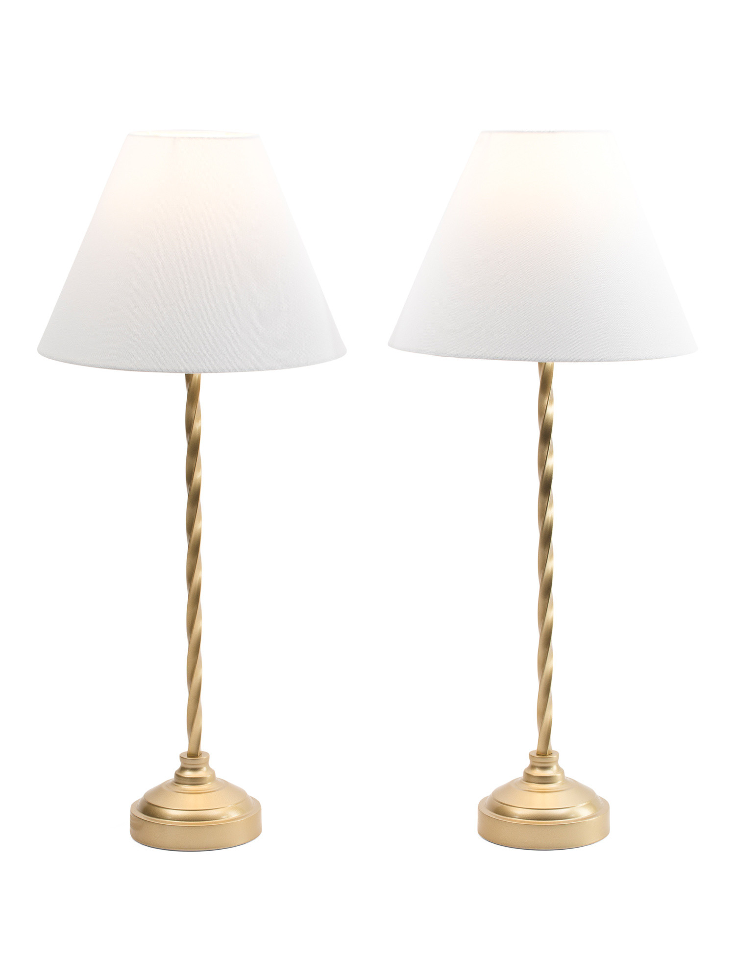 KARMA HOME
							
							2pk 28in Twisted Metal Buffet Lamps With Cone Shade
						
						
					... | Marshalls