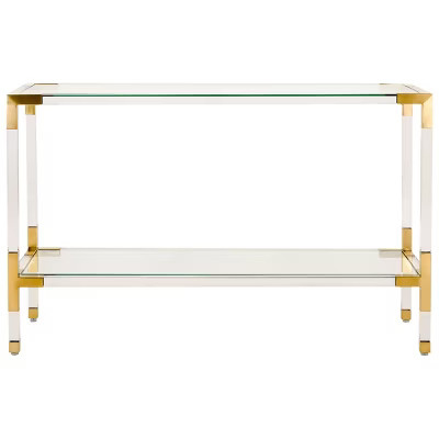 Arverne Acrylic Console Gold - Safavieh | Target