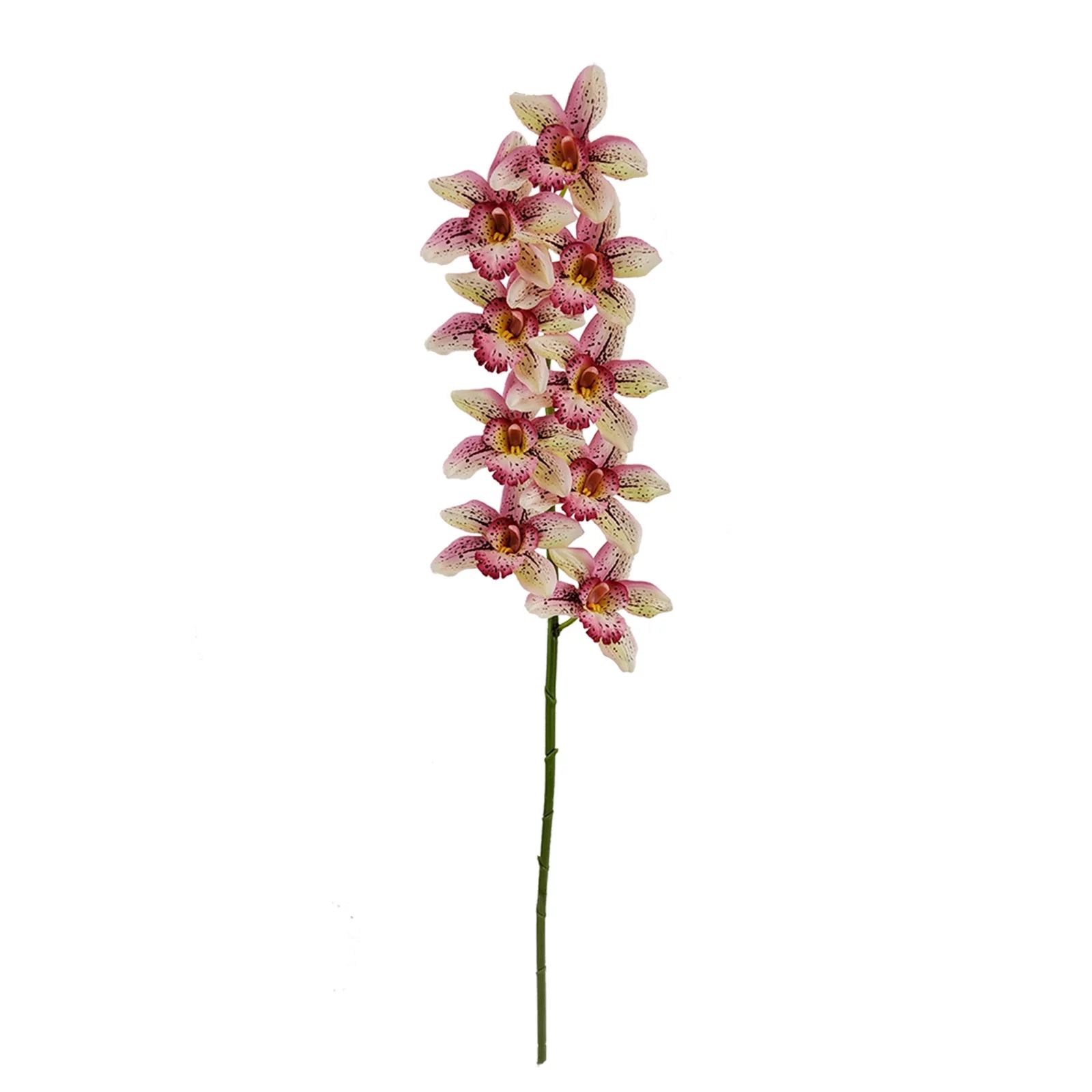 Mainstays Indoor Artificial Flower Stem, Orchid, Pink Color, Assembled Prodcut Height 35.5". - Wa... | Walmart (US)