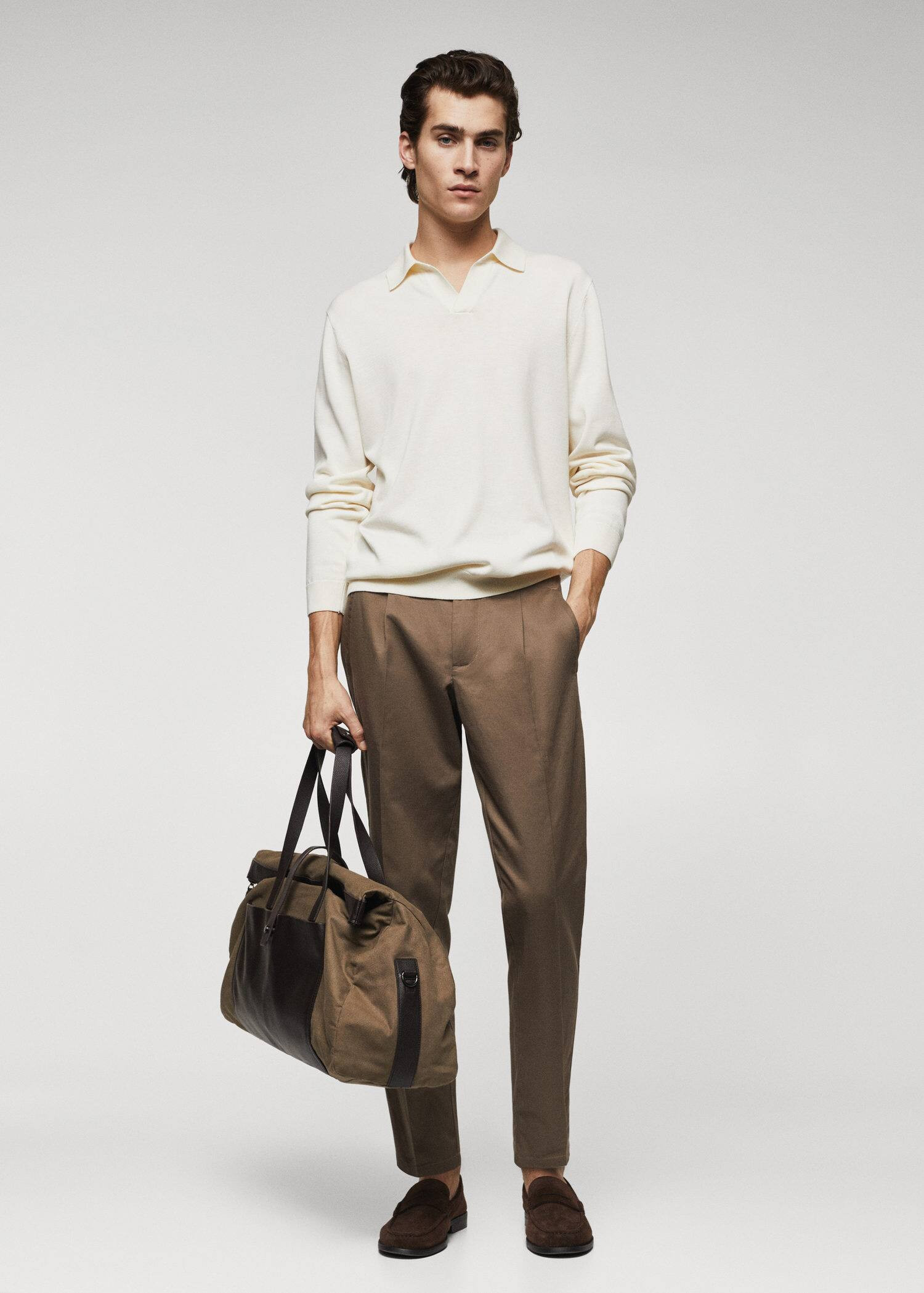 Langärmliges Strick-Poloshirt | MANGO (DE)