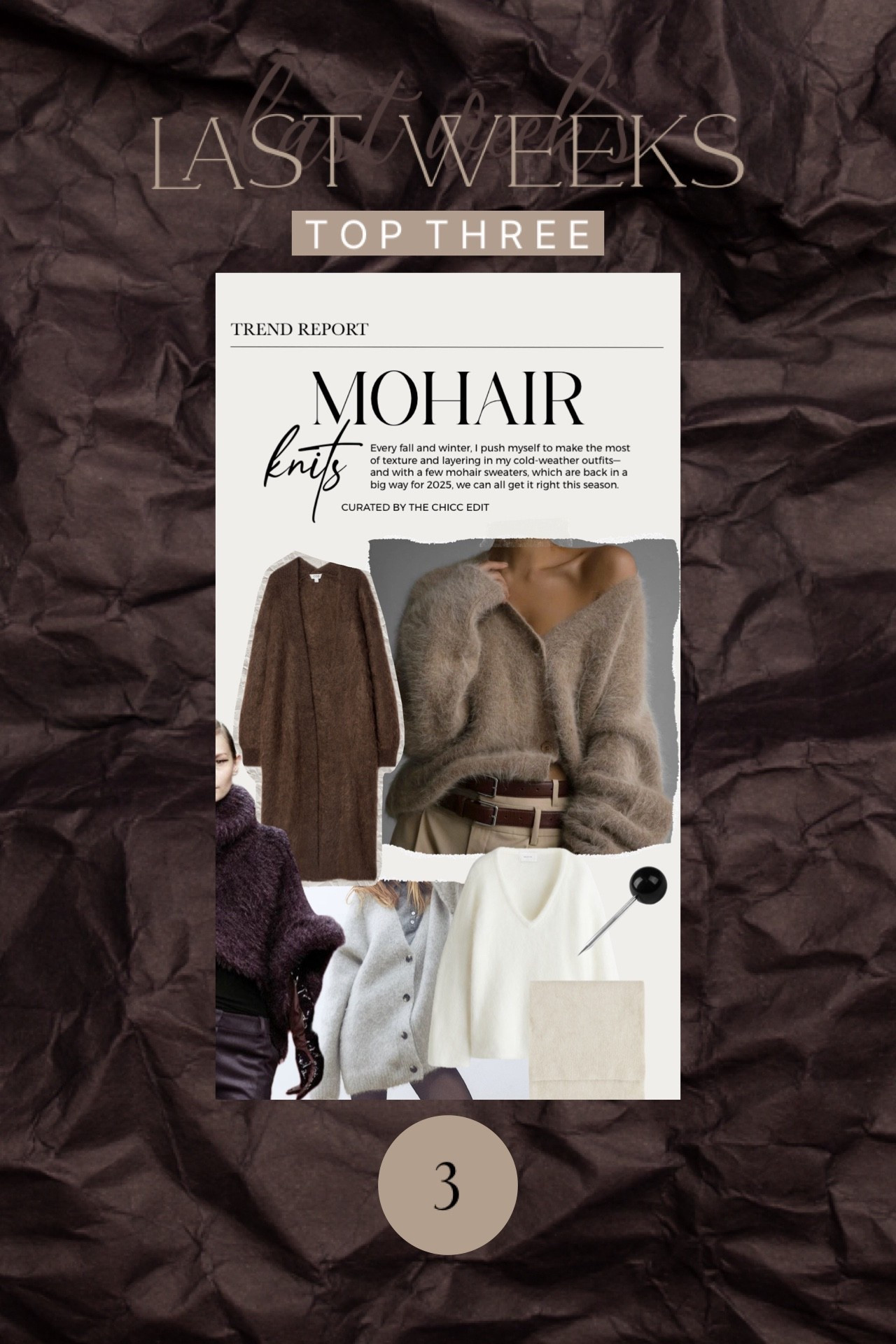Mohair best sellers 🤎

𝐻𝒾𝒾𝒾, 𝓁𝑜𝓋𝑒𝓁𝓎! 𝐹𝑜𝓁𝓁𝑜𝓌 𝓂𝓎 𝓈𝒽𝑜𝓅, 𝒶𝓃𝒹 𝑔𝑒𝓉 𝓂𝓎 𝑒𝓍𝒸𝓁𝓊𝓈𝒾𝓋𝑒 𝒶𝓅𝓅-𝑜𝓃𝓁𝓎 𝒸𝑜𝓃𝓉𝑒𝓃𝓉! 𝒮𝑜 𝑔𝓁𝒶𝒹 𝓎𝑜𝓊'𝓇𝑒 𝒽𝑒𝓇𝑒. 

chic, aesthetic, minimalist style, home, decor, ootd, dupe, y2k, boho, Amazon, Amazon fashion, Amazon home, Amazon beauty, winter home, winter decor, winter interior, winter fashion, winter style, holiday, seasonal, New Year’s Eve, happy new year #mohair #sweater #cardigan #wintersweater #scarf 

#LTKOver40 #LTKFindsUnder100 #LTKFindsUnder50