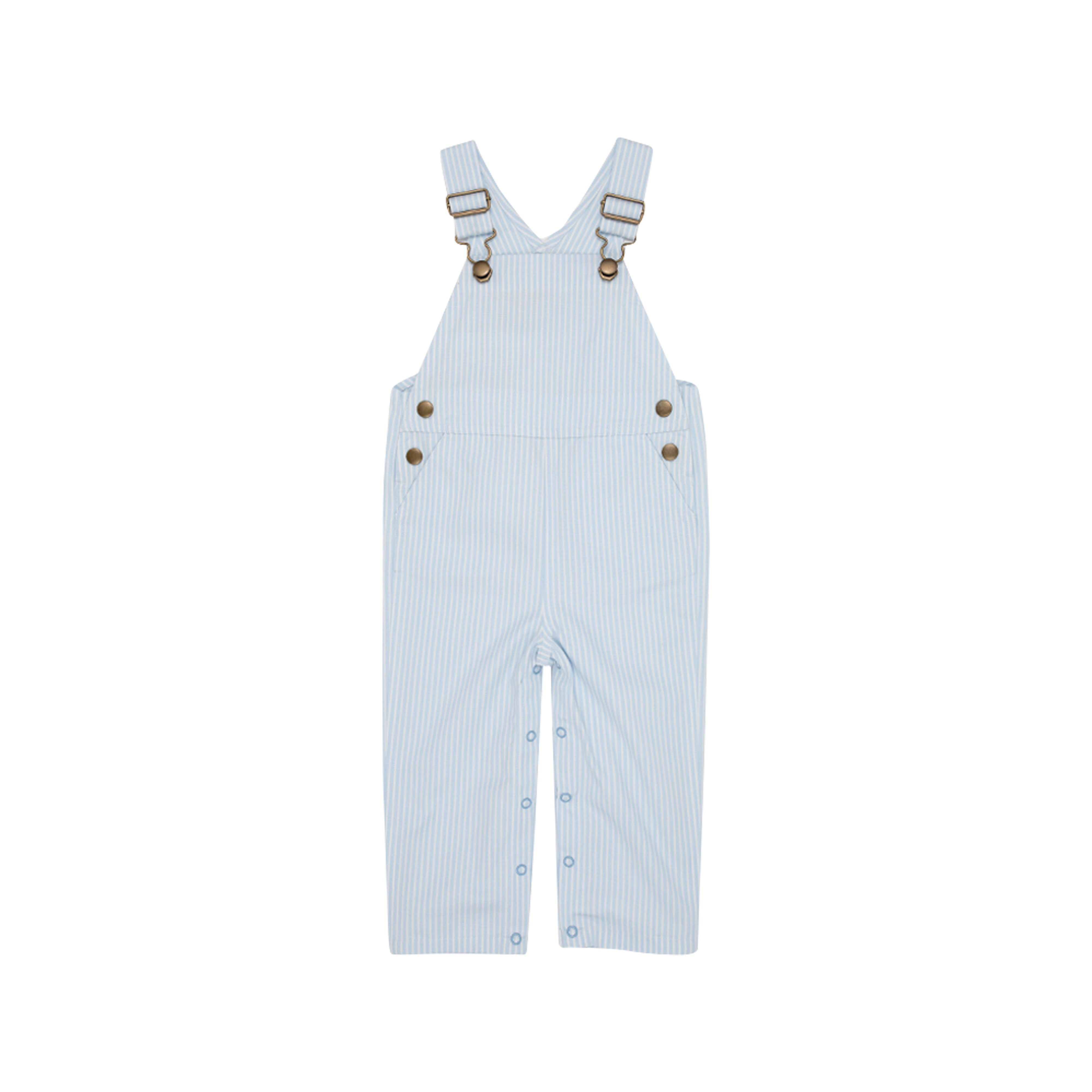Chapman Choo Choo Longalls - Blue Tally Ticking | The Beaufort Bonnet Company