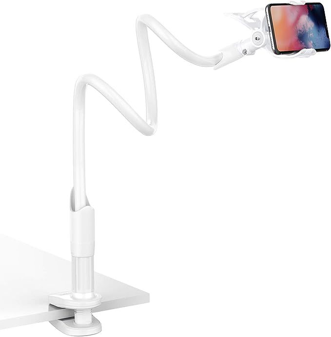 Gooseneck Phone Holder for Bed - Lamicall Flexible Arm Clip Clamp Mount for Desk, Bedside Lazy Br... | Amazon (US)