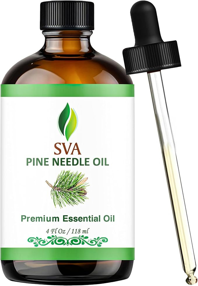 SVA Pine Needle Essential Oil – 4 Fl Oz – 100% Natural Pine Needle Oil - for Diffuser, Hair C... | Amazon (US)