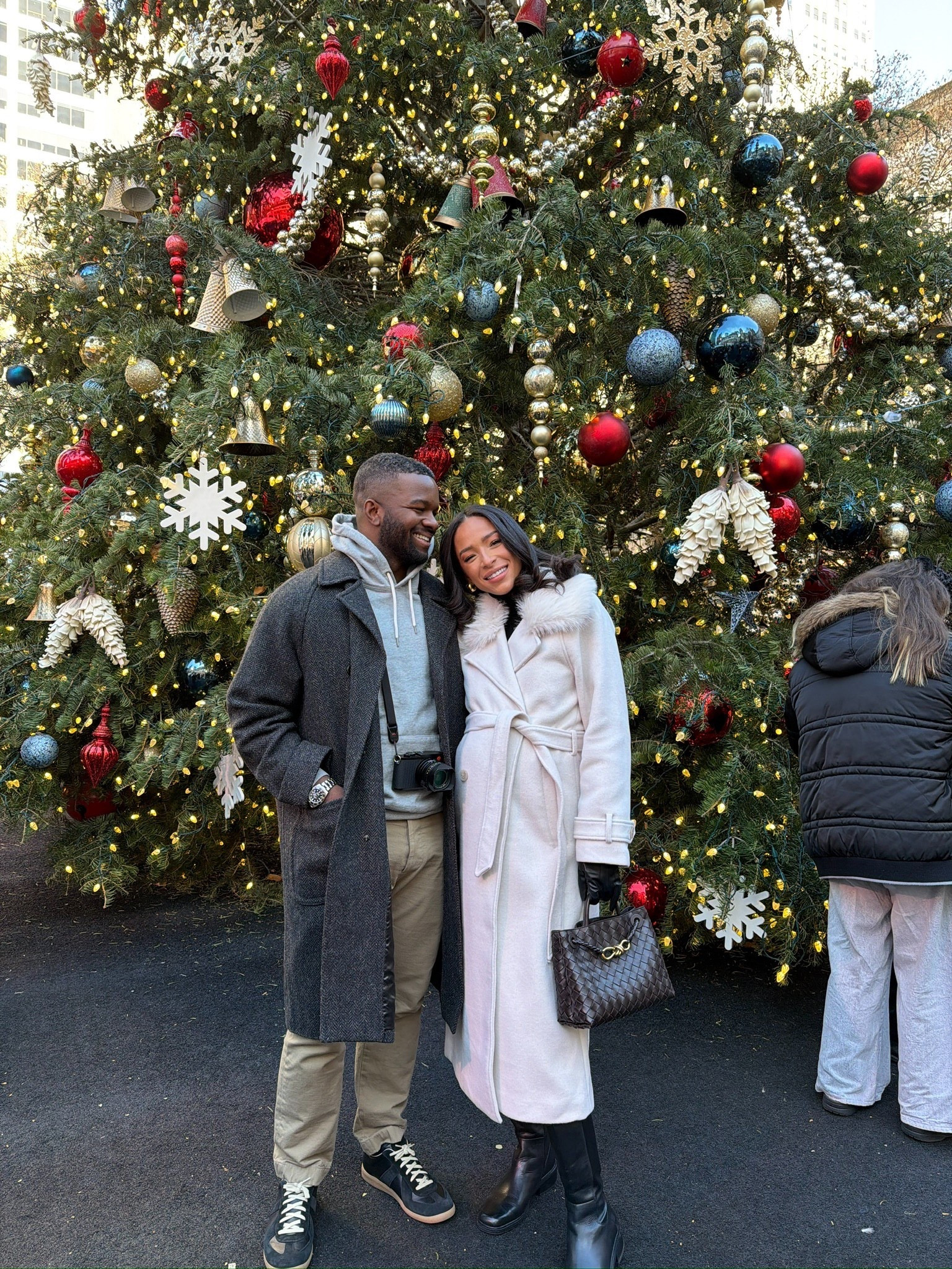 Outfit for a cold day in NYC 🤍 Wearing size S black turtleneck, size S black maternity leggings and size M  cream trench coat (Use code AFNENA to save 15% off!) 

NYC outfit 
Winter outfit 
Winter fashion 
Casual outfit 
Riding boots 

#LTKFindsUnder100 #LTKHoliday #LTKSeasonal