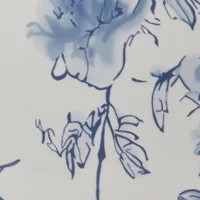 My Texas House 8" Blue Floral Round Ceramic Vase | Walmart (US)