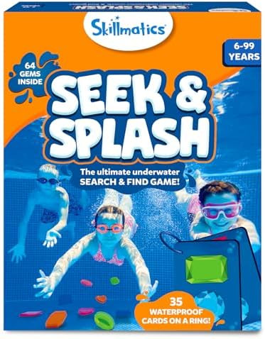 Skillmatics Pool Toys - Seek & Splash, Search & Find Water Game, Swimming Pool Dive Toy for Kids,... | Amazon (US)