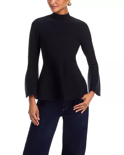 Mock Neck Bell Sleeve Top - Exclusive | Bloomingdale's (US)