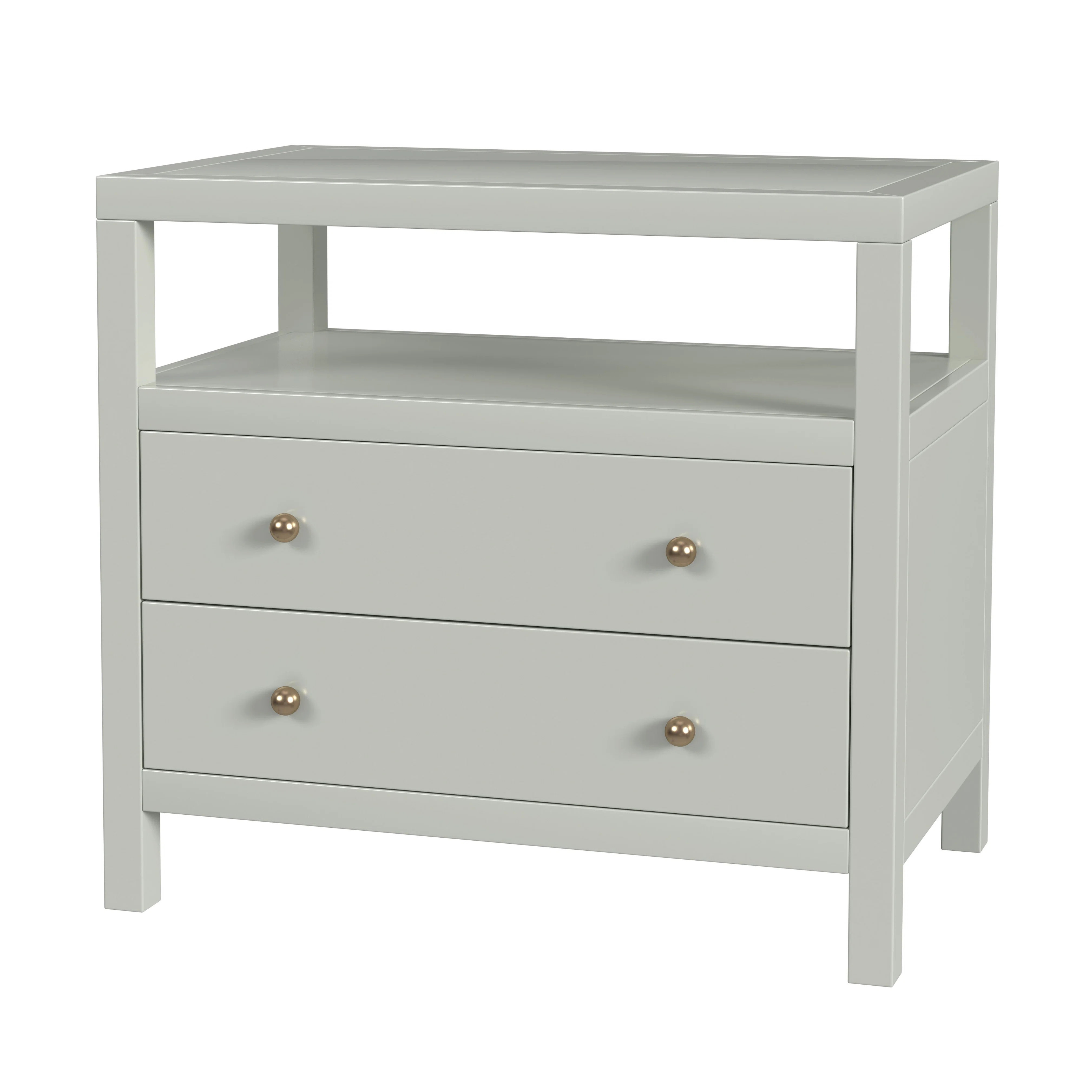 Nora 2-Drawer Wide Nightstand | Perigold