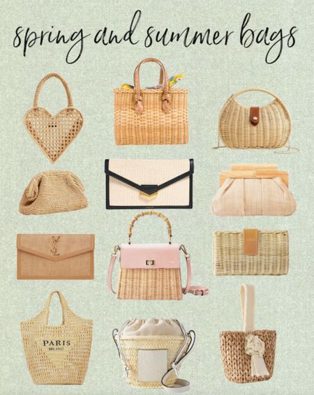 Cutest wicker and woven bags and clutches for spring and summer. 

#LTKSeasonal #LTKstyletip #LTKitbag