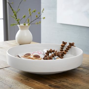 Pure White Ceramic Centerpiece Bowl | West Elm (US)