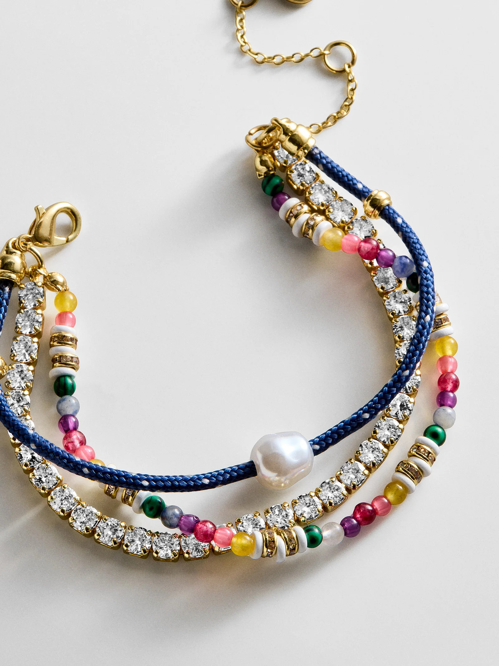 Rowan Semi-Precious Layered Bracelet - St. Barths | BaubleBar