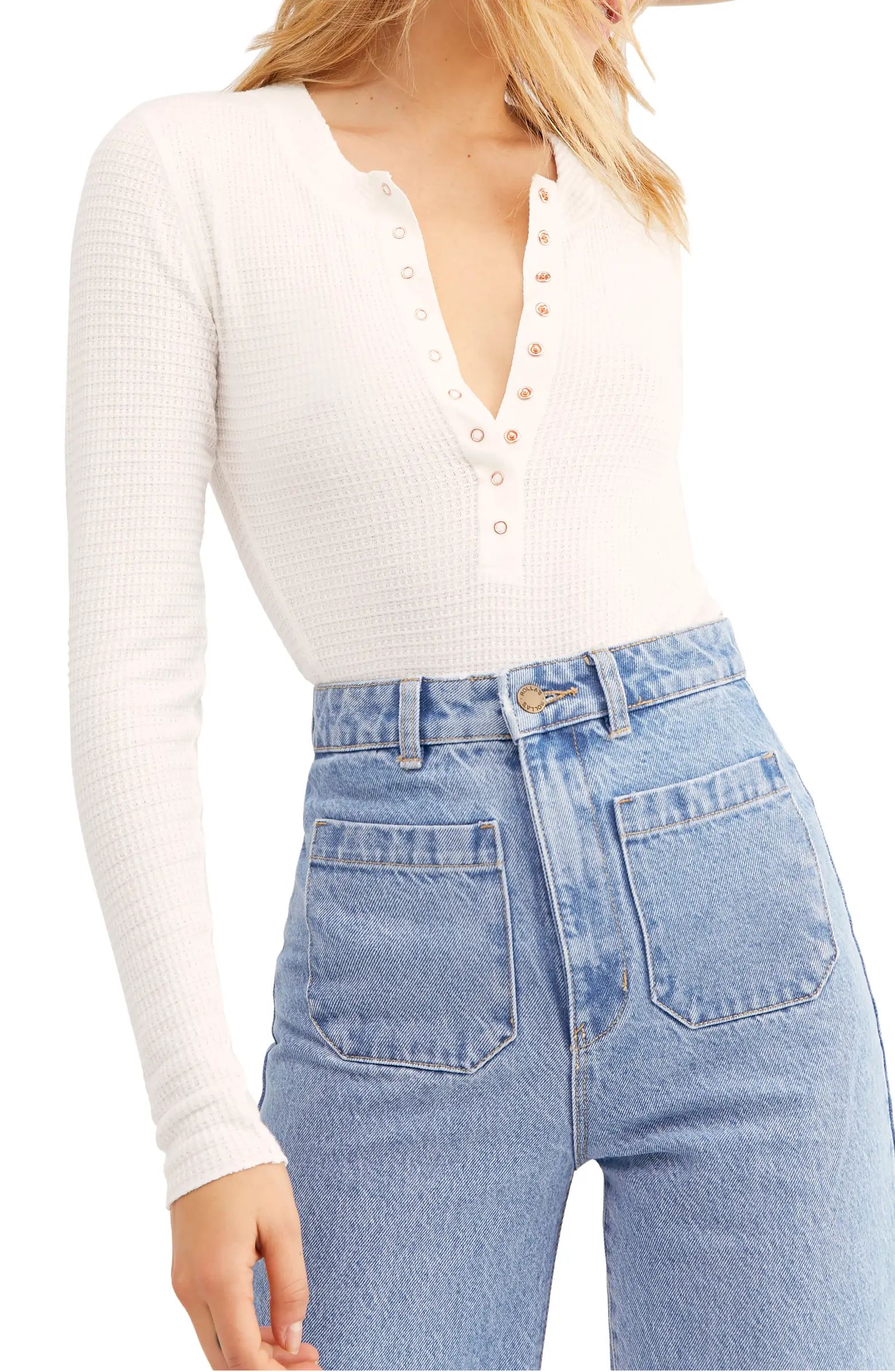 Free People One of The Girls Henley Top | Nordstrom | Nordstrom