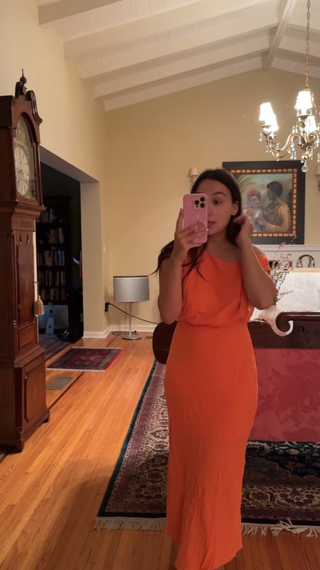 This orange dress is absolutely AMAZING! Wearing a medium. It has no stretch! I’m getting it in white too  

#LTKStyleTip #LTKFindsUnder100