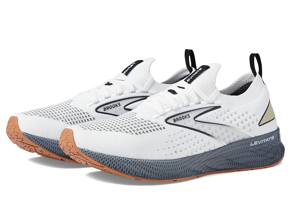 Brooks Levitate StealthFit 6 (White/Black) Men's Shoes | Zappos