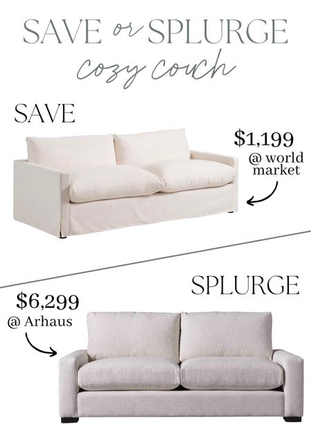 Save or splurge on these comfy couches 😍

Save or splurge, couch, living room, cozy couch, white couch, sofa, Deb and Danelle 

#LTKsalealert #LTKfamily #LTKhome