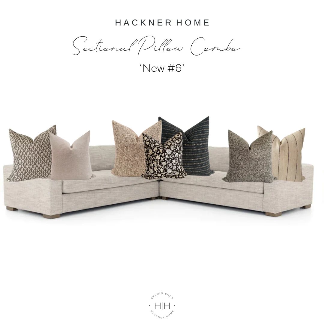 Sectional Pillow Combo 'NEW #6' | Hackner Home (US)