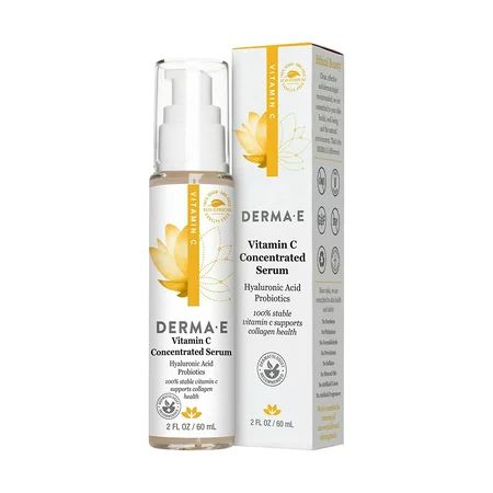DERMA E Vitamin C Concentrated Serum with Hyaluronic Acid – All Natural Antioxidant-Rich Concentrate | Walmart (US)