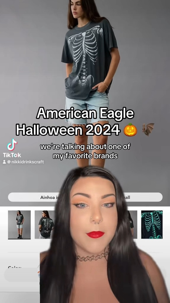 Back again with more halloween finds and this time were talking about @American Eagle  🎃

They do some amazing halloween graphic tees every year and I wanted to go over some of my favorites!  🖤

#americaneaglehalloween #americaneagle #halloweenshirts #halloween2024 #halloweenfinds #spookyseason #halloweenoutfits #plussizehalloween #glowinthedarkshirts 

#LTKVideo #LTKFindsUnder50 #LTKSeasonal