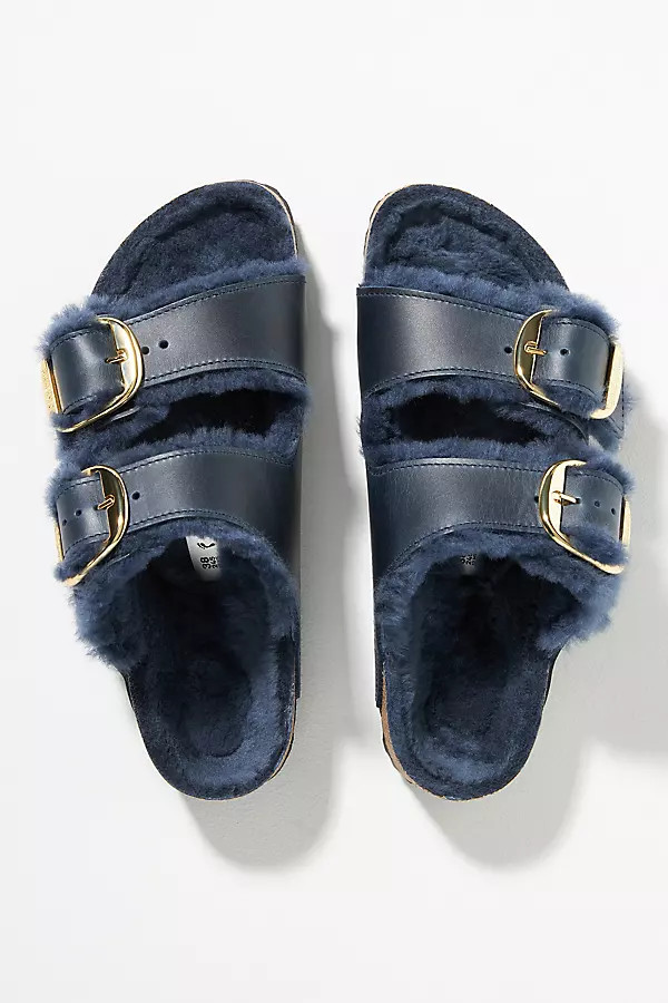 Birkenstock Arizona Big Buckle Shearling Sandals | Anthropologie (US)