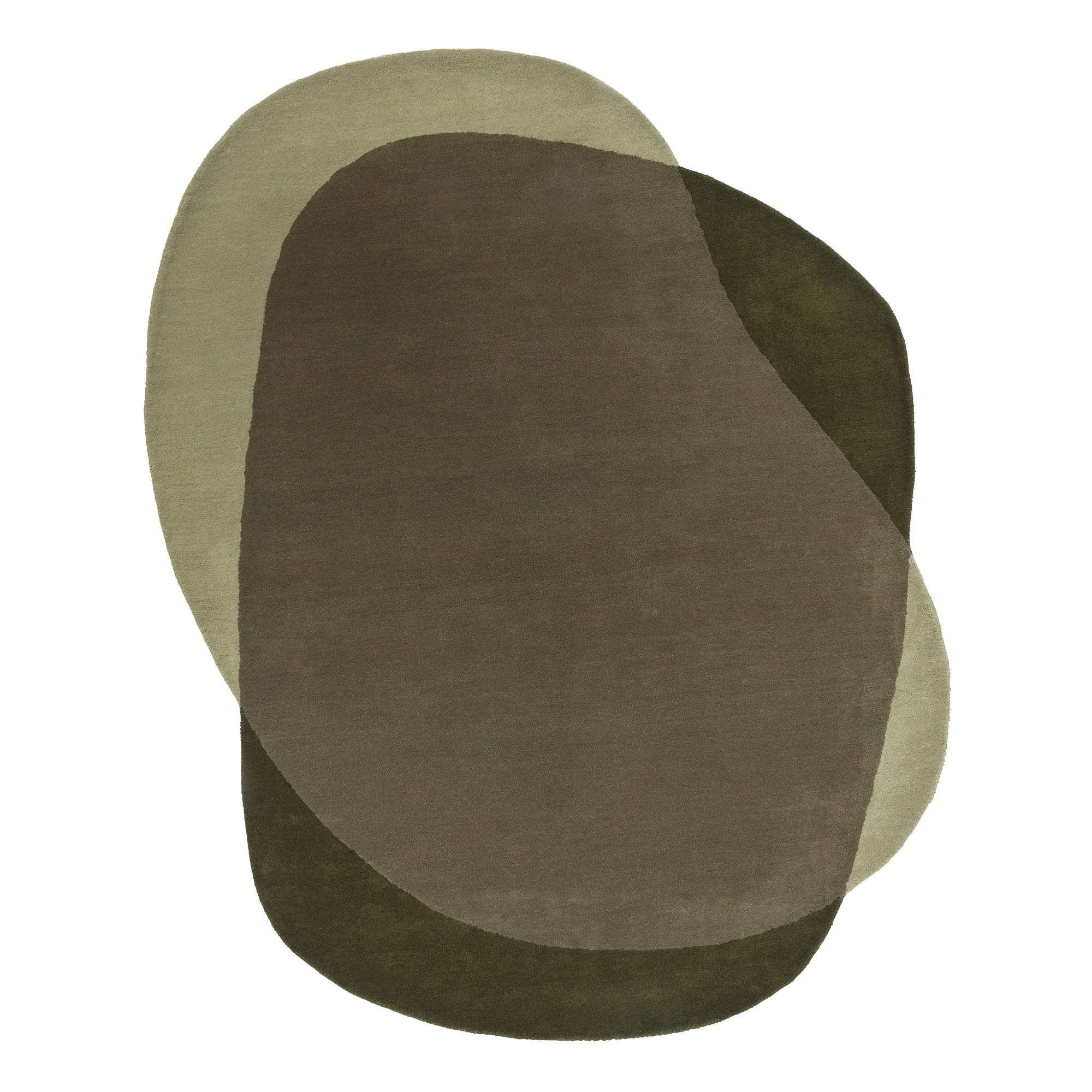 Moss Element Moore Hand-Tufted Wool Shaped Rug | Temple & Webster AU