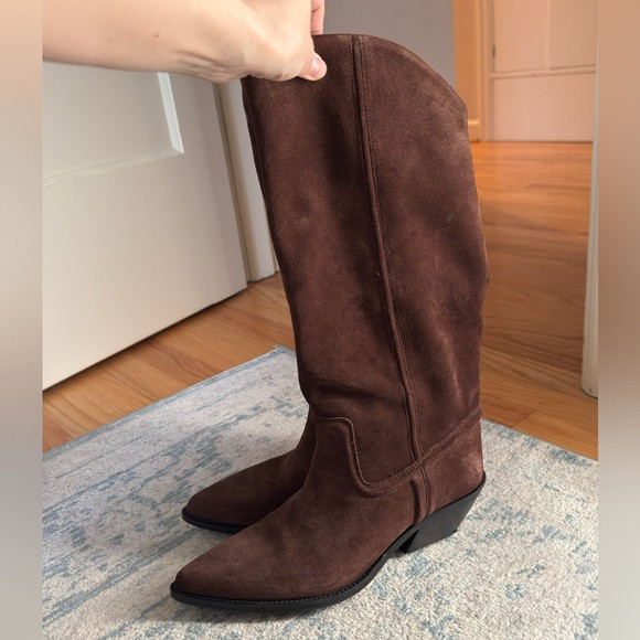 Zara Brown Heeled Boots | Poshmark