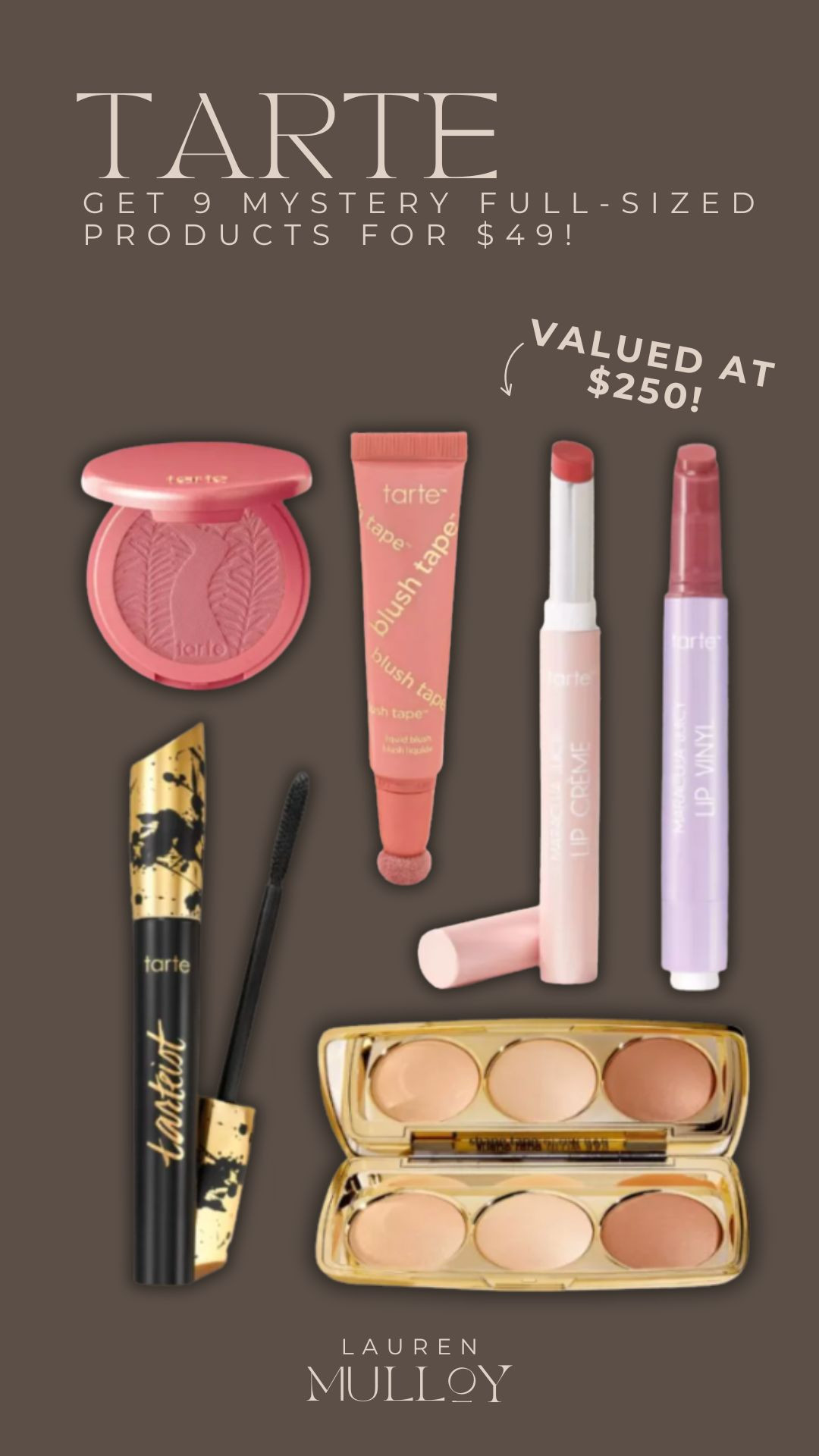 Get 9 Mystery Full-Sized products from Tarte for $49, typically valued at $250!

sale alert, makeup routine, blush, contour, mascara, marcuja juicy lip, christmas gift, gifts for her, lauren mulloy 

 #LTKSaleAlert #LTKFindsUnder50 #LTKBeauty