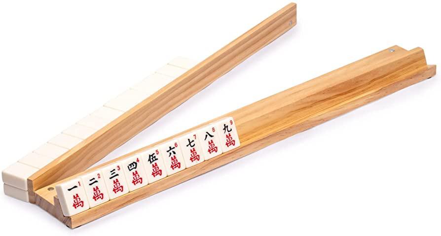 Yellow Mountain Imports 18-Inch Natural Pine Wooden Mahjong Racks with Pushers - Set of 4 (Racks ... | Amazon (US)