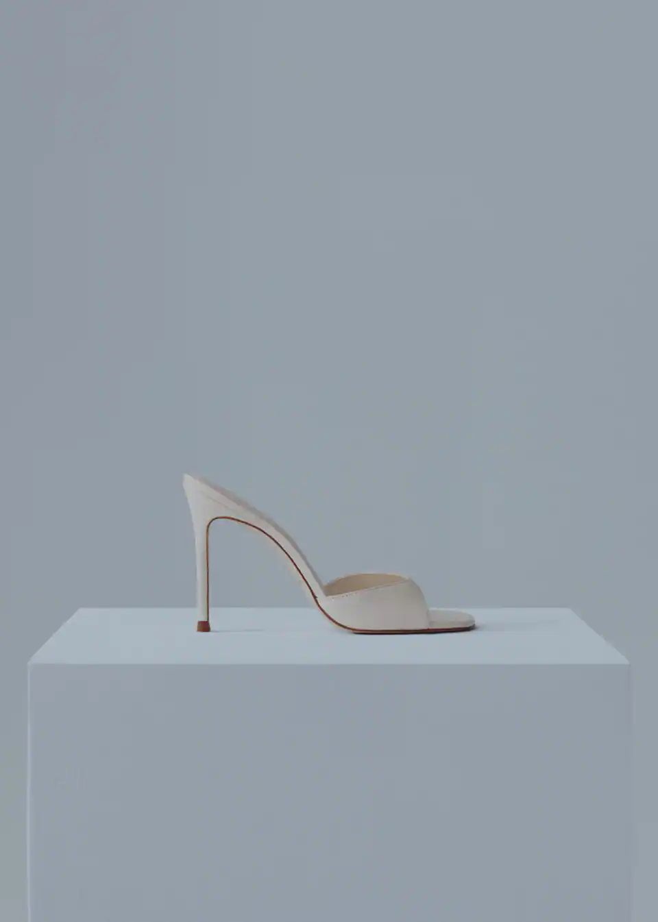 Slingback heeled leather sandals -  Women | Mango USA | MANGO (US)
