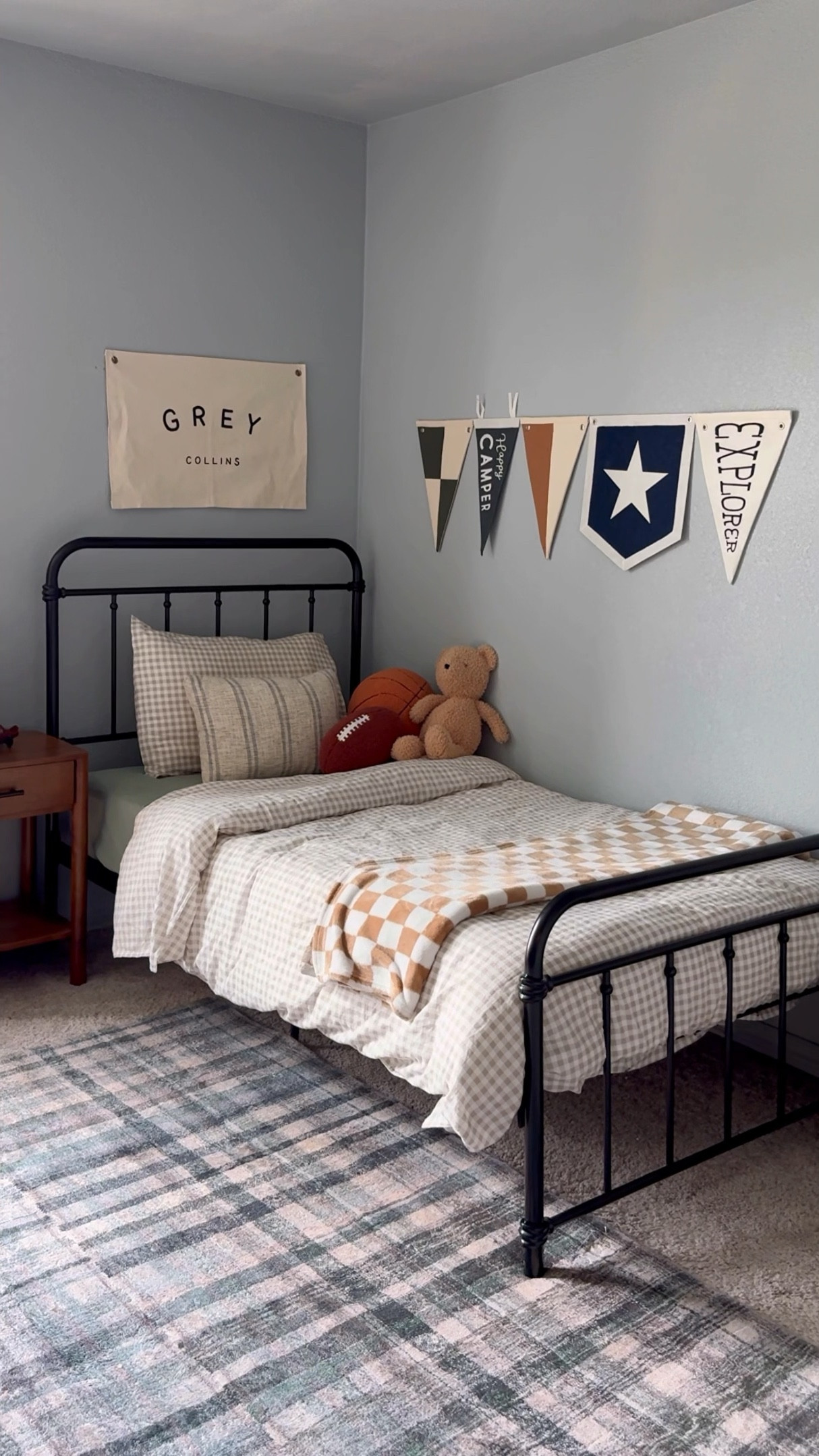 Vintage sports big boys room reveal for my toddler! 

#LTKHome #LTKKids #LTKVideo